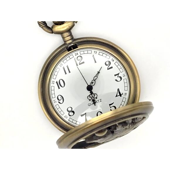 Howling Wolf Pocket Watch - Full Moon Wolves Nature Gift Werewolf Scout Award - Picture 4 of 10